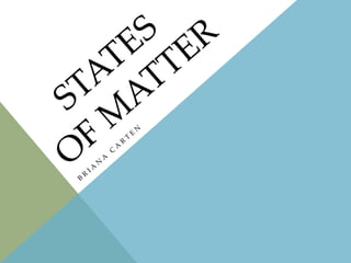 States Of Matter Briana Carten 