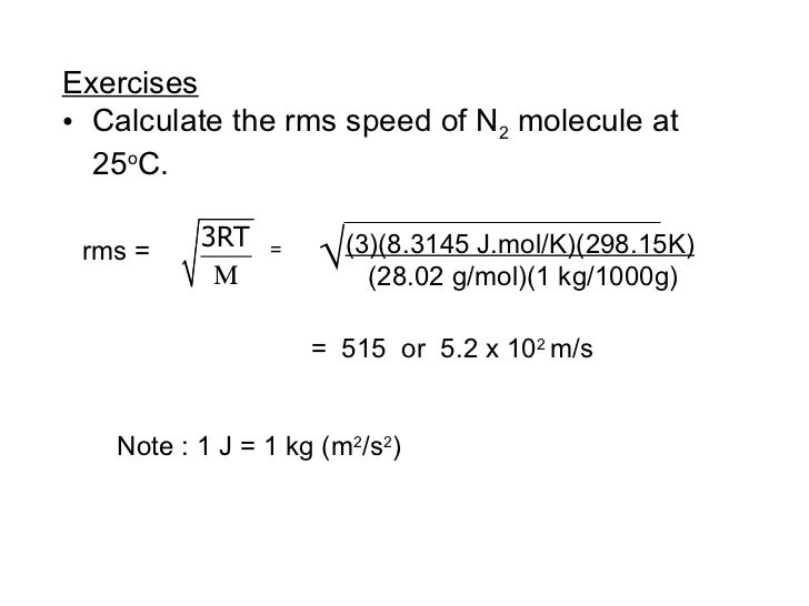 root mean square equation