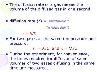 Gases Diffusing States of matter | PPT