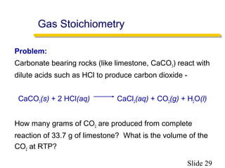 Gas Stoichiometry Rtp States of matter | PPT
