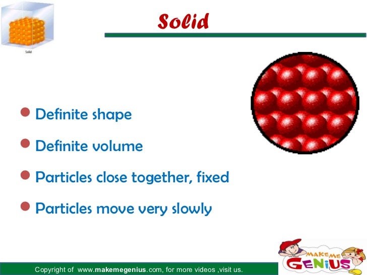 Resultado de imagen para states of matter for kids SOLIDS