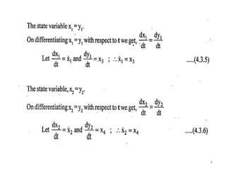 State space analysis mechanical | PPTX