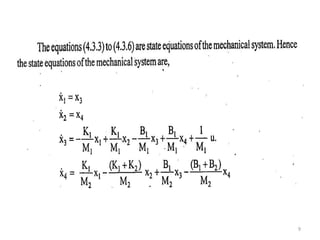 State space analysis mechanical | PPTX