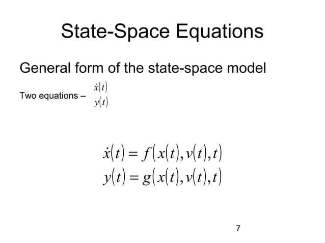 State space modeling_introduction | PPT | Programming Languages | Computing