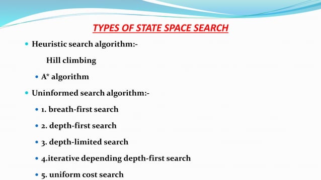 State space search | PPTX | Search | Internet