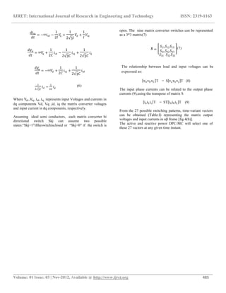 State space vector based advanced direct power control of matrix ...