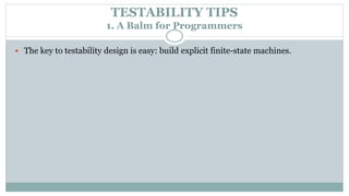 States, state graphs and transition testing | PPT