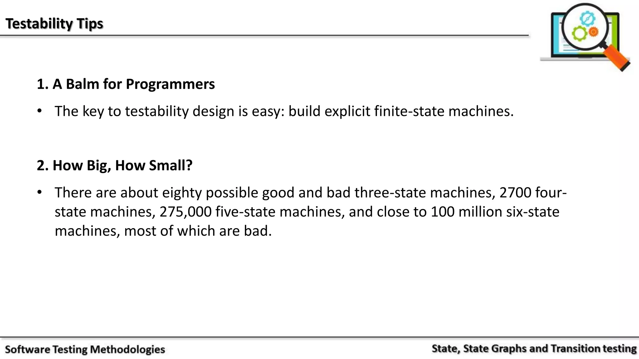 States, state graphs and transition testing | PPTX | Programming ...