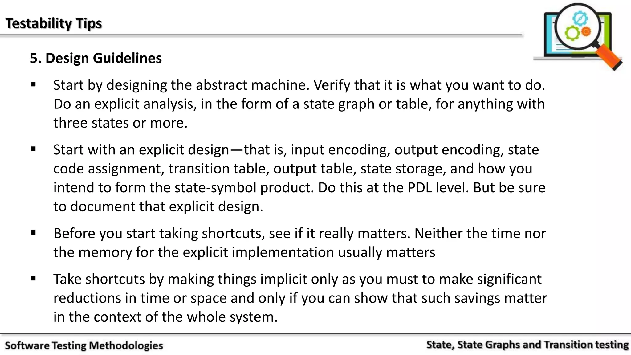 States, state graphs and transition testing | PPTX | Programming ...