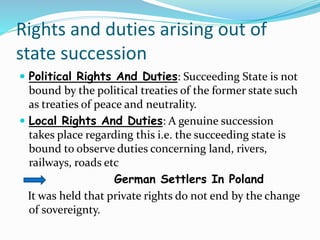 Successor State Examples State Succession (Public International law) | PPTX