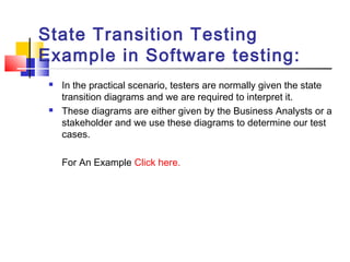State transition testing-software_testing | PPT