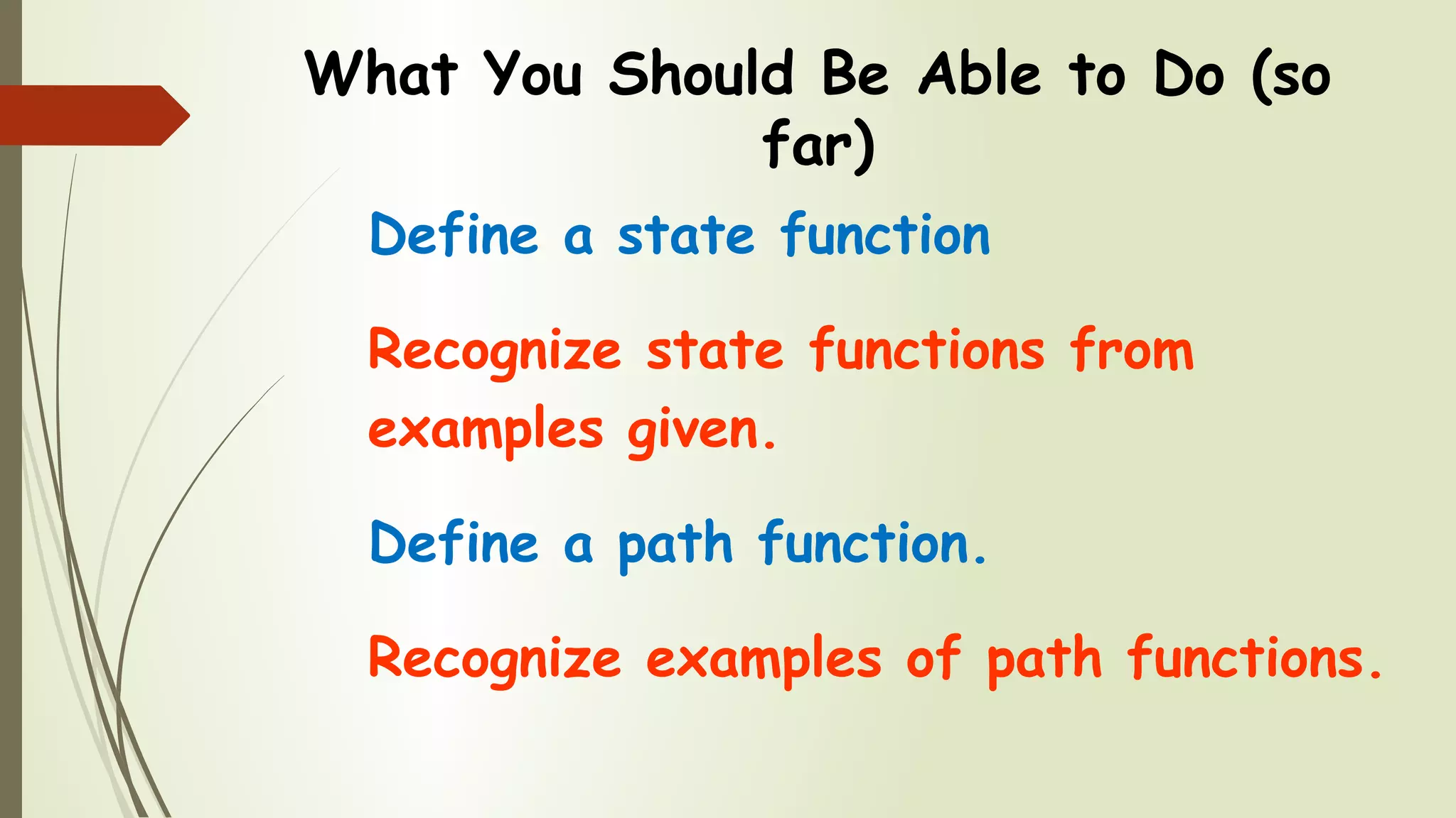 State versus Path Functions | PPT