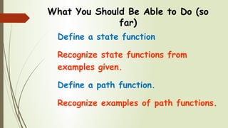 State versus Path Functions | PPT