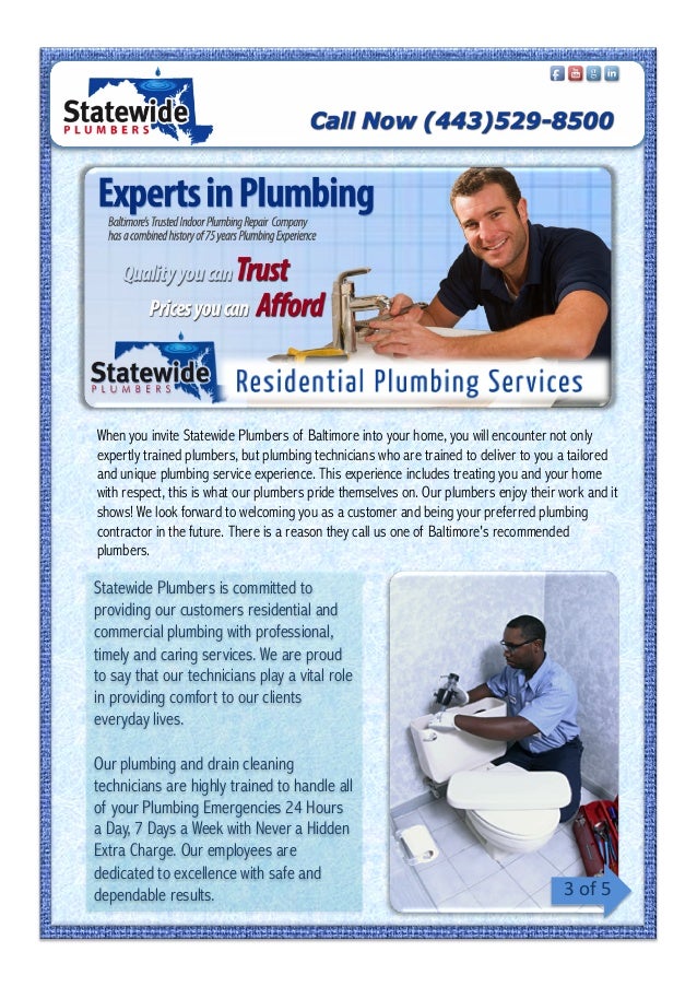 Baltimore Plumbers State wide plumbers
