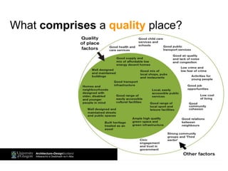 What comprises a quality place?
 