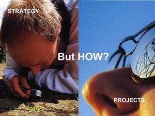 STRATEGY
PROJECTS
But HOW?
 