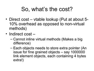 Static and Dynamic polymorphism in C++ | PPT
