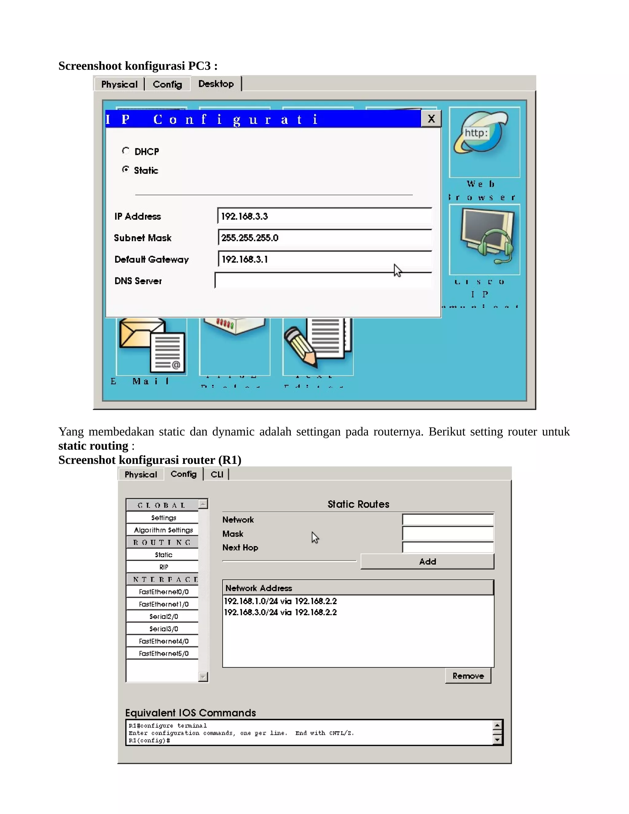 Static dan-dynamic-routing-pada-cisco-packet-tracer | PDF