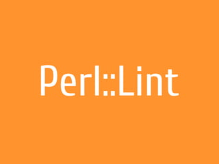 Perl::Lint
 
