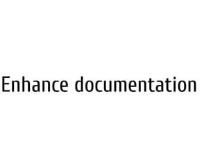 Enhance documentation
 