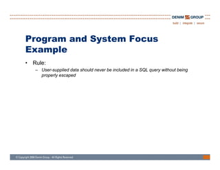 Static Analysis Techniques For Testing Application Security - Houston ...