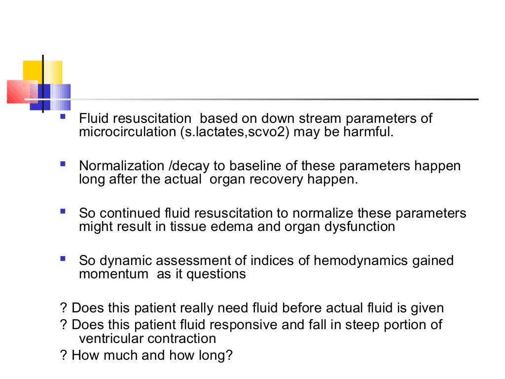 Static and dynamic indices of hemodynamic monitoring