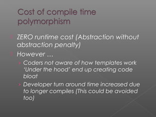 Static and dynamic polymorphism | PPT