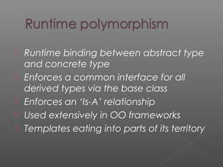 Static and dynamic polymorphism | PPT