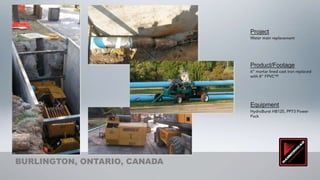 Project




                              Product/Footage




                              Equipment




BURLINGTON, ONTARIO, CANADA
 