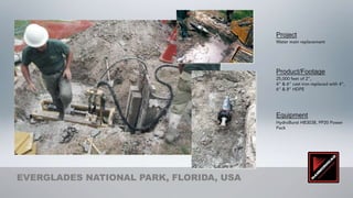 Project




                                         Product/Footage




                                         Equipment




EVERGLADES NATIONAL PARK, FLORIDA, USA
 