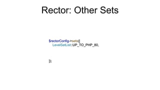 Rector: Other Sets
 