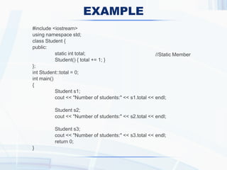 static data member and member function .pptx