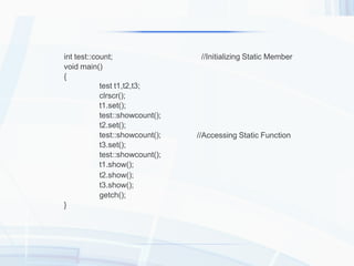 static data member and member function .pptx