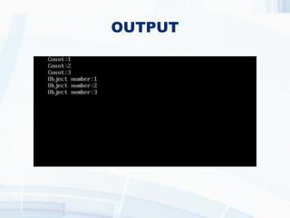 OUTPUT
 