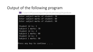 Output of the following program
 