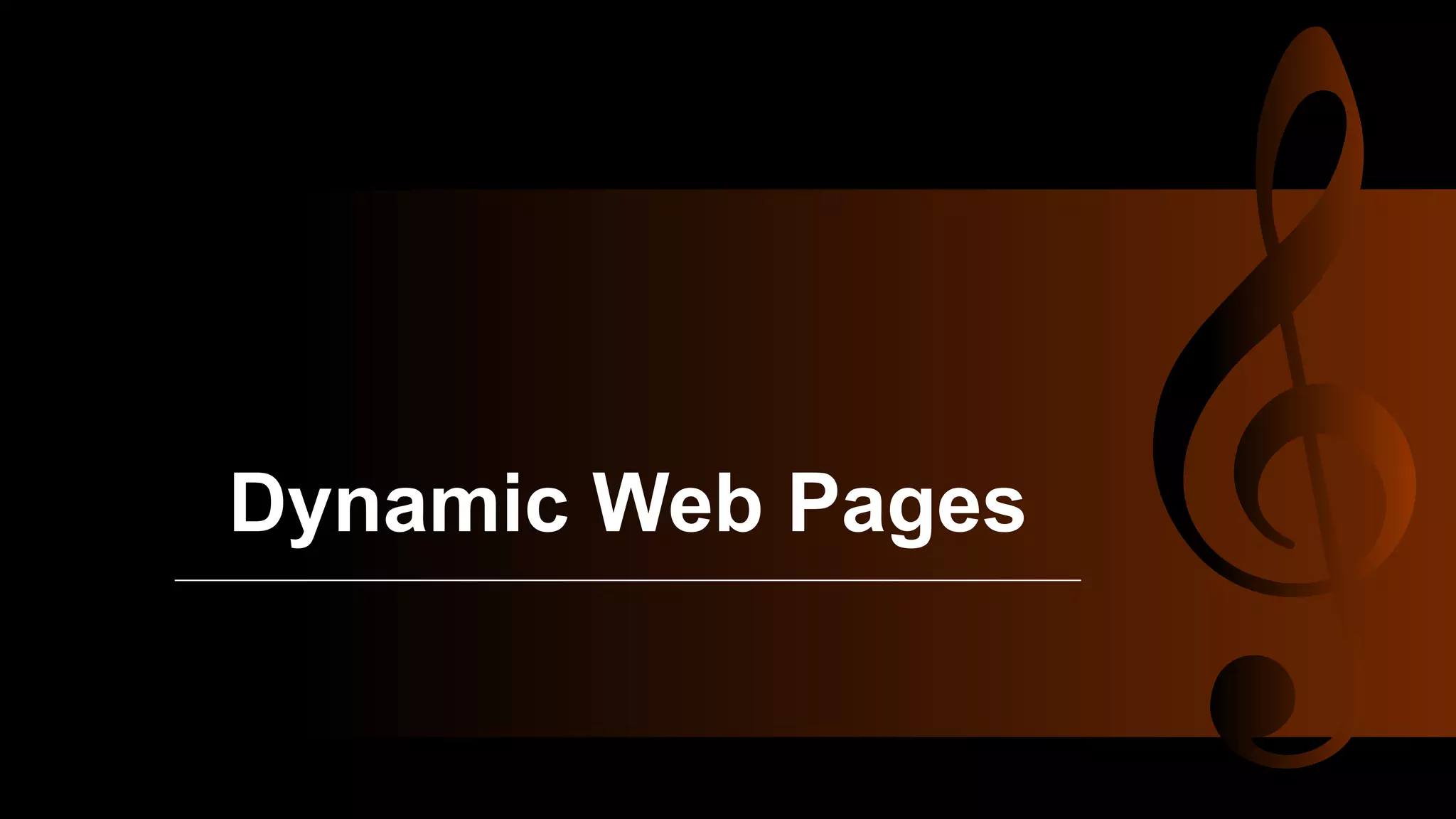 Static dynamic and active web pages | PPTX