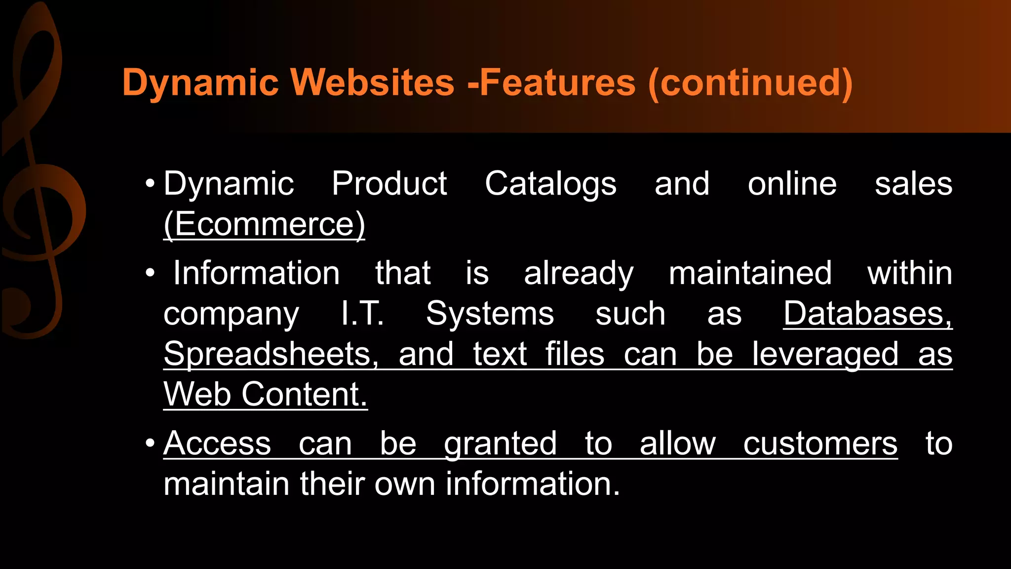 Static dynamic and active web pages | PPTX