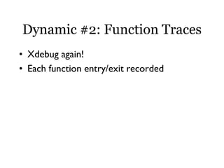Static and Dynamic Analysis at Ning