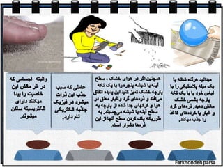 Static electricity  concept  cartoon-  1