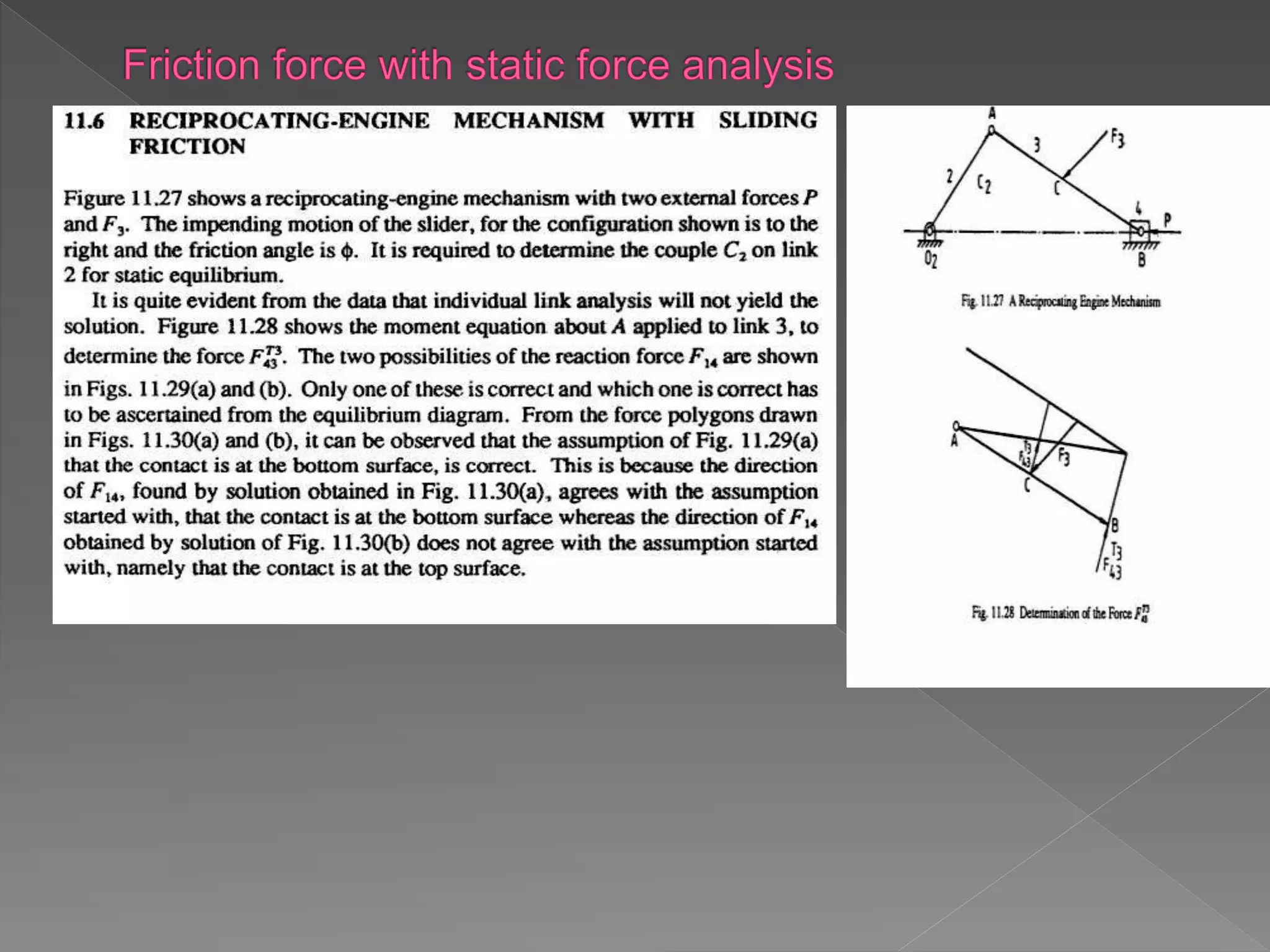 Static Force Analysis