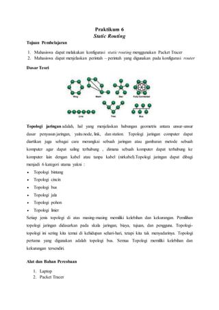 Static Routing