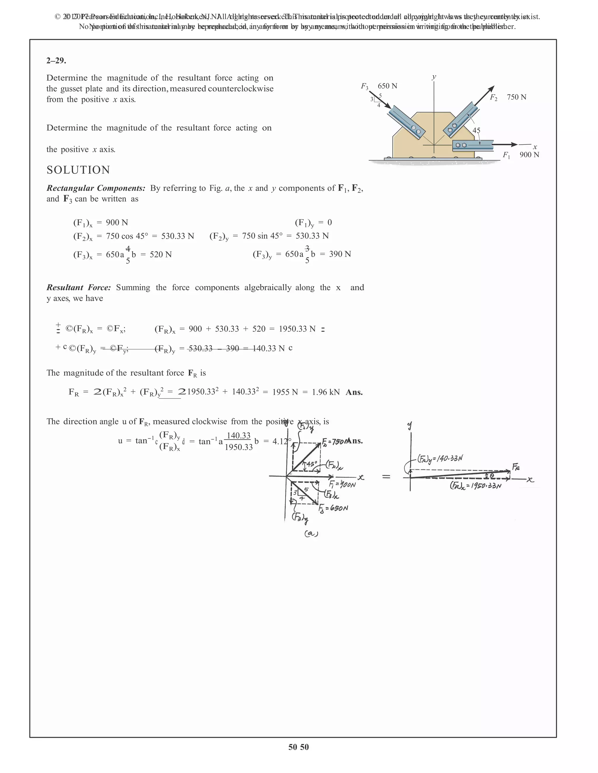 Statics and Mechanics of Materials 5th Edition Hibbeler Solutions Manual | PDF