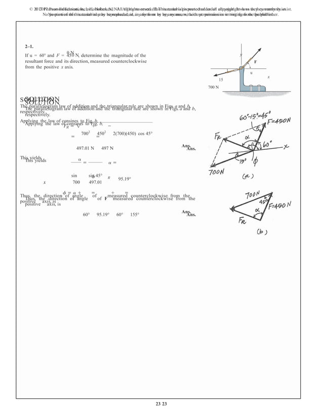 Statics and Mechanics of Materials 5th Edition Hibbeler Solutions ...