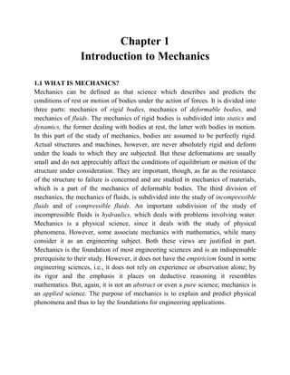Lecture Notes on Engineering Statics. | PDF