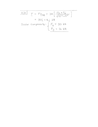 Solutions for Problems from Statics 9th Edition by Meriam & Kraige