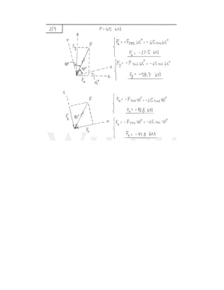 Solutions for Problems from Statics 9th Edition by Meriam & Kraige