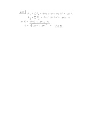 Solutions for Problems from Statics 9th Edition by Meriam & Kraige
