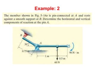 Engineering Mechanics Chapter 5 Equilibrium of a Rigid Body | PPT