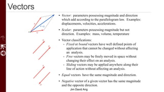 Statics of Rigid Bodies Lesson 2 presentation | PDF