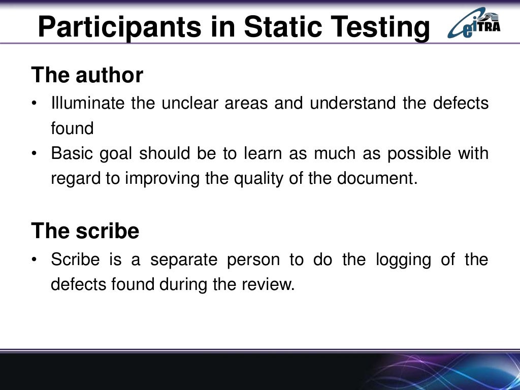 Static Testing